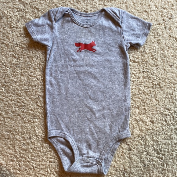 Carter’s 18 month Fox -Red, Gray, and Navy full zip hooded sweat set. 4 pieces - Picture 8 of 8